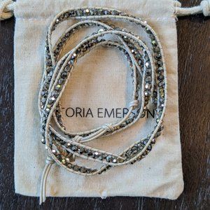 Victoria Emerson Metallic Wrap Bracelet